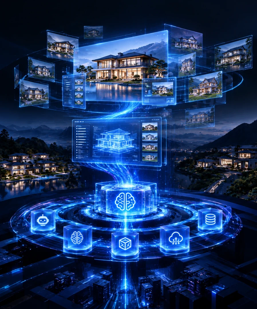 AI 空间生成全息场景